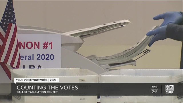 Ballots are being counted at ballot tabulation centers