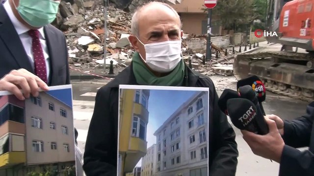 İzmir Depreminin Ardından Büyükçekmece’de Hasarlı Binaların Yıkımına Devam Edildi