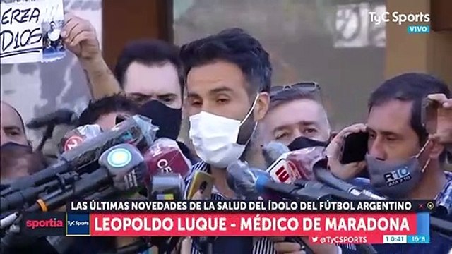 El parte médico de Maradona: Está mucho mejor que ayer y con ganas de irse