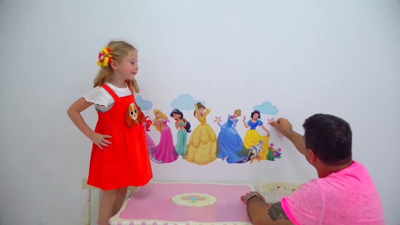 Nastya and her new room