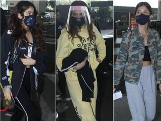 Tải video: Janhvi Kapor, Khushi Kapoor, Shanaya Kapoor & Boney Kapoor Spotted at the Airport _ SpotboyE