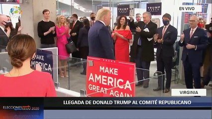 En Vivo desde Virginia - Donald Trump llega al comité republicano