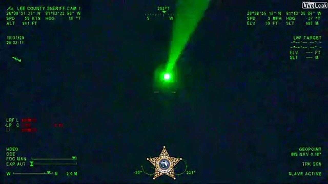 Des jeunes pointes leur laser sur l'hélicoptère de la police et vont se faire arrêter