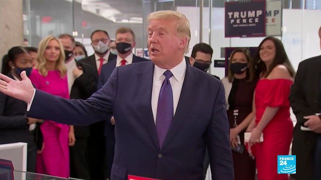 US Election Day: Trump visits the Republican National Committee’s annex in Arlington, Virginia