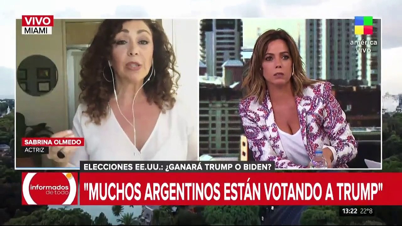 Sabrina Olmedo, actriz: "Muchos argentinos están votando a Trump"