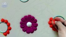 Rangoli - flower rangoli - rangoli design for beginner