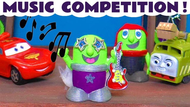 Funny Funlings Music Compeititon with Disney Cars McQueen and DC Comics Joker in this Family Friendly Funny Toy Story Full Episode English Story for Kids from a Kid Friendly Family Channel