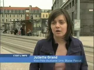 Demi-tarif étudiant transports à Clermont-Ferrand 20/02/08