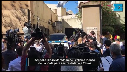Así fue el traslado de Maradona de la clínica Ipensa de La Plata rumbo a Olivos