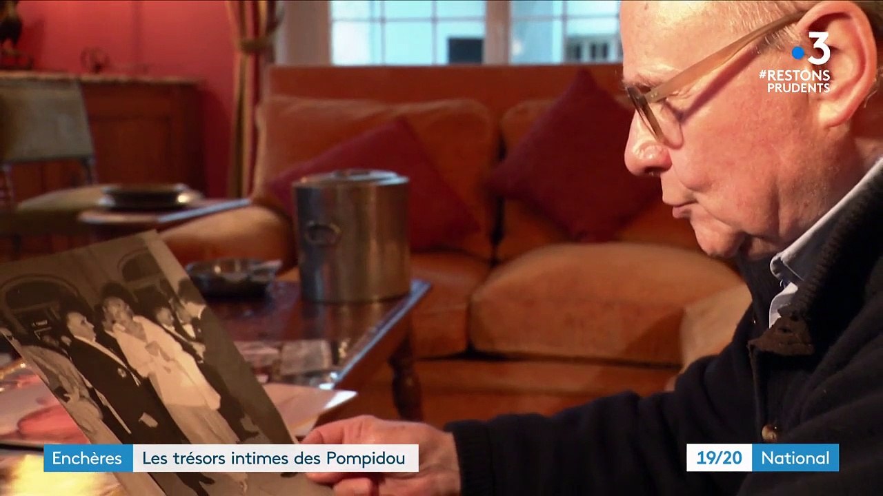 Œuvres d'art contemporain, créations de couturiers : des objets et souvenirs du couple Pompidou ont été vendus aux enchères