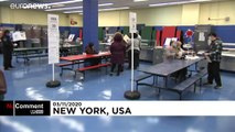 تصاویری از شعبه‌های رای‌گیری در انتخابات آمریکا در بحبوحه کرونا