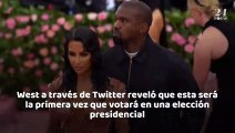 Kanye West emite su primer voto presidencial y vota por sí mismo