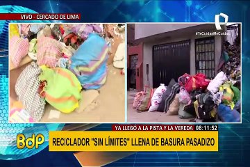 Cercado: piden ayuda a las autoridades ante foco infeccioso causado por reciclador