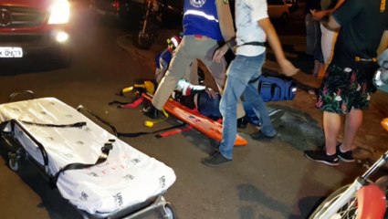 Motociclista fica ferido em colisão no Bairro Coqueiral