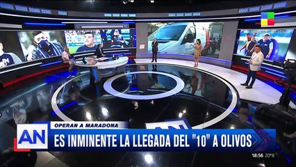 Expectativa por la llegada de Maradona a la clínica Olivos
