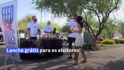 Lanche grátis para eleitores