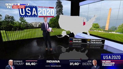 Donald Trump donné vainqueur dans l'Indiana avec plus de 60%