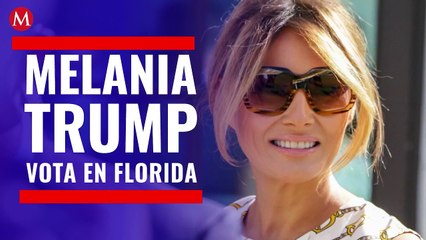 Melania Trump vota en Palm Beach, Florida