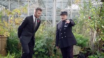 David Beckham backs The Sun's Poppy Appeal as he meets legendary Chelsea Pensioners