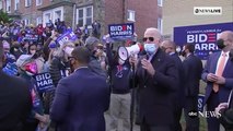 Joe Biden speaks to voters in Philadelphia