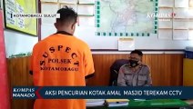 Aksi Pencurian Kotak Amal  Masjid Terekam CCTV