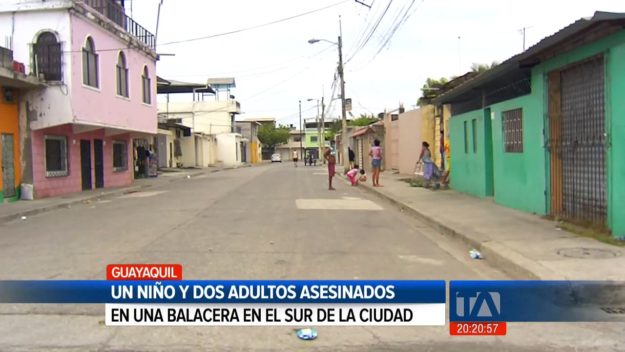 Un niño y dos adultos fueron asesinados en una balacera