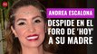 Nunca se quejaba: Andrea Escalona despide en el foro de 'Hoy' a su madre, Magda Rodríguez