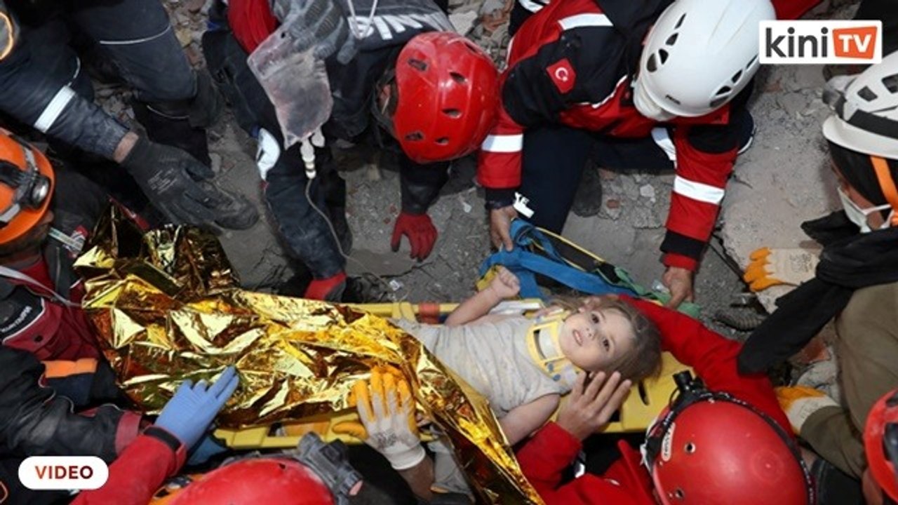 Kanak-kanak diselamatkan 90 jam selepas gempa bumi di Turki