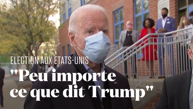 Joe Biden affirme que tous les votes seront comptabilisés lors de l'élection aux USA