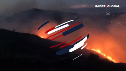 İzmir'de çöp depolama alanında başlayan yangın ormana sıçradı