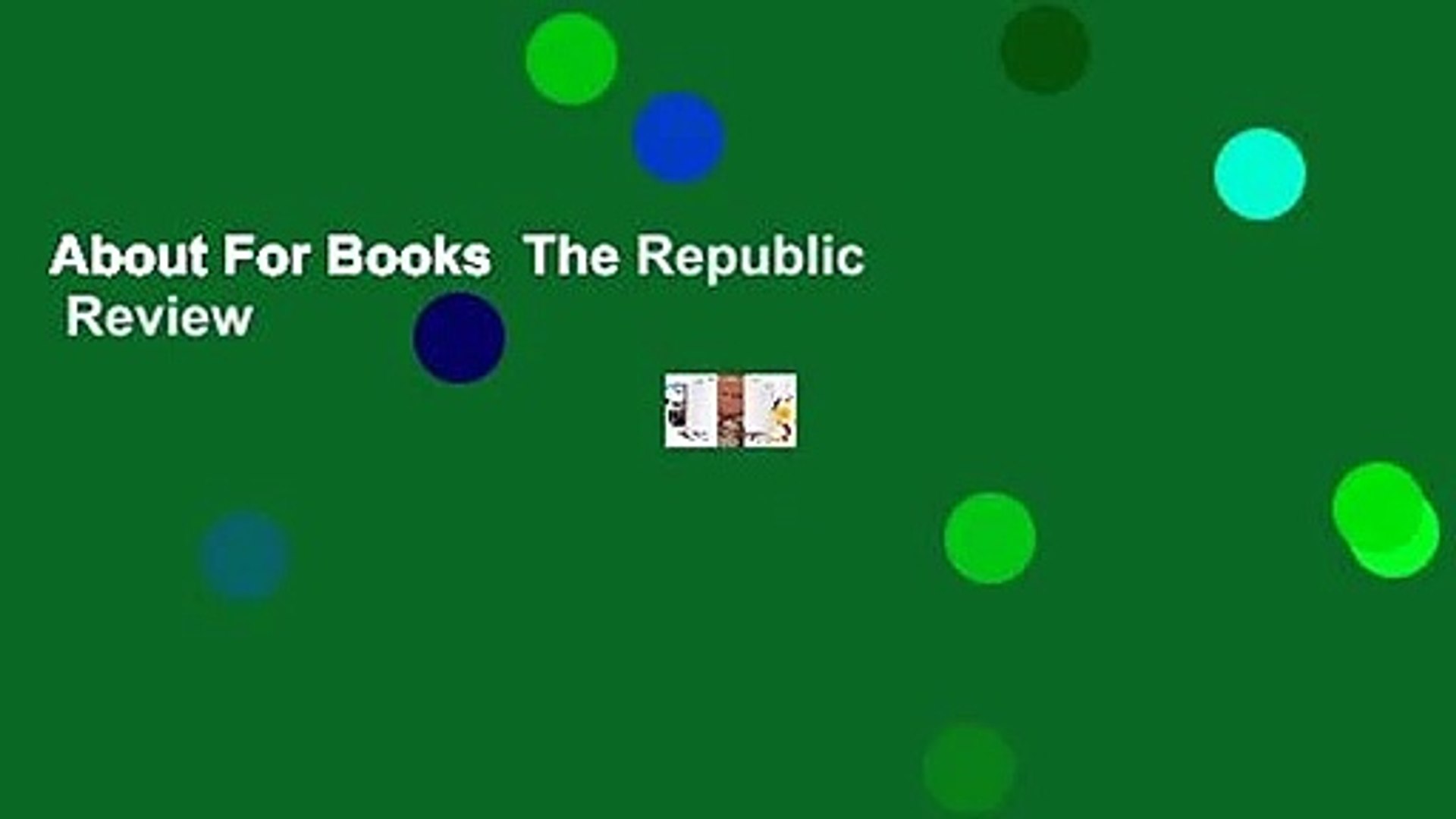 ⁣About For Books  The Republic  Review