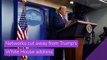 Networks cut away from Trump's White House address, and other top stories in entertainment from November 07, 2020.