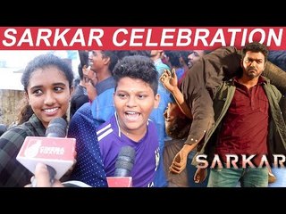 FANS HARDCORE Celebrations For Vijay's Sarkar