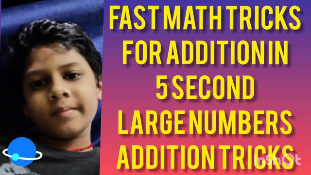 Fast mathematics tricks |for additional 5second |large numbers additional|plus ka magic|addition trick|mathematics for addition|