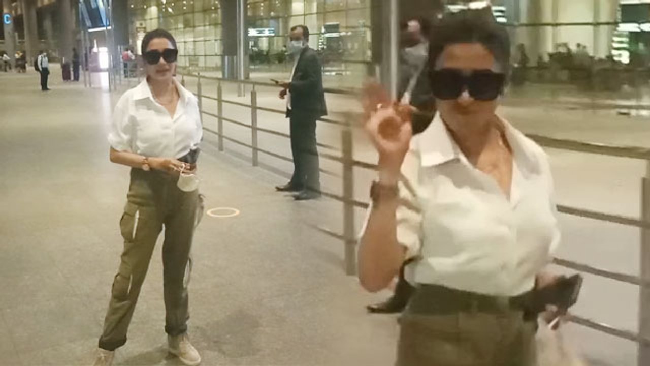 Tina Dutta spotted at Mumbai Airport | FilmiBeat