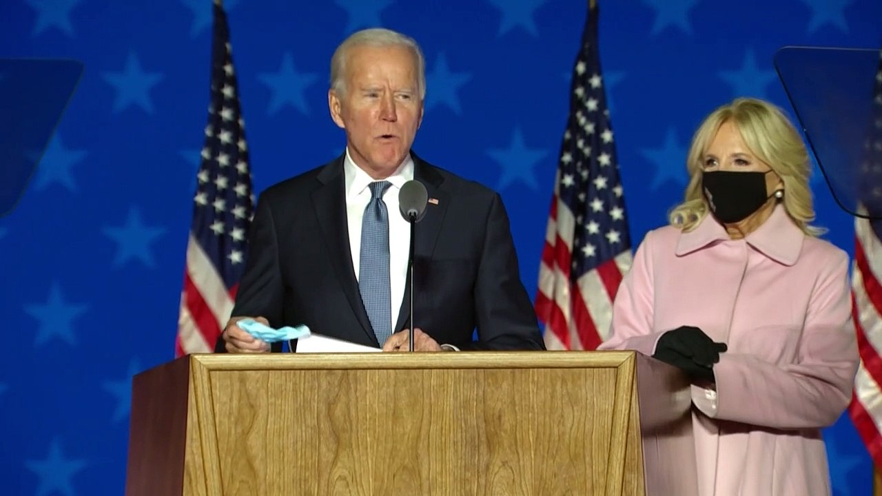 Biden dice estar en el buen "camino" para ganar las elecciones en EEUU