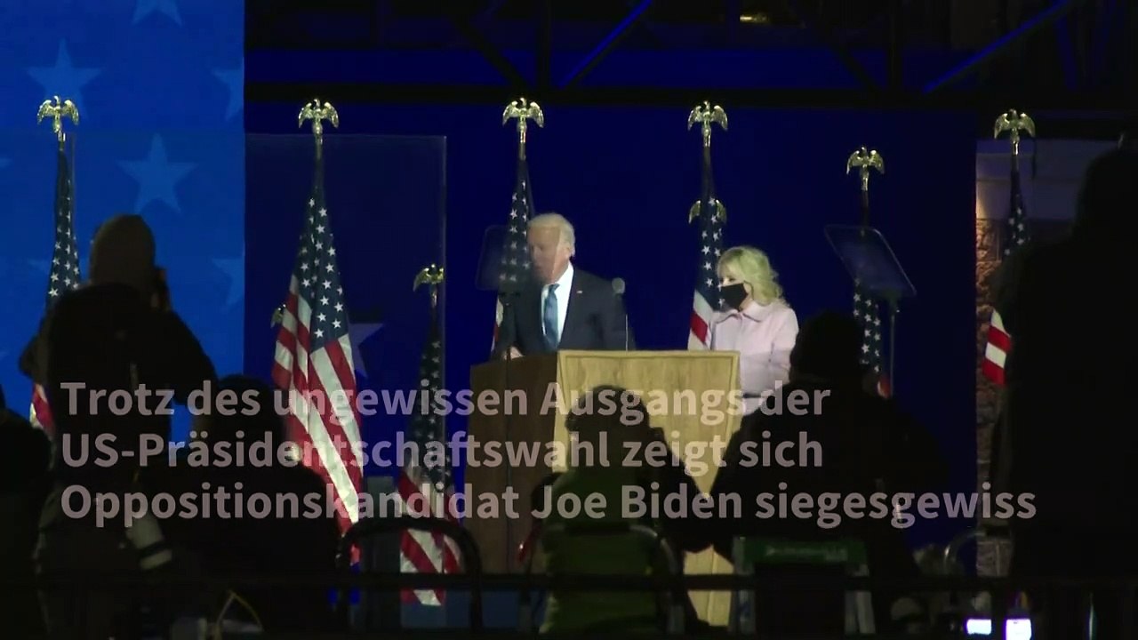 Biden sieht sich 'auf Kurs' zum Wahlsieg