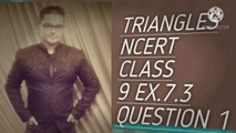 TRIANGLES NCERT CBSE CLASS 9 EX 7.3 Q1
