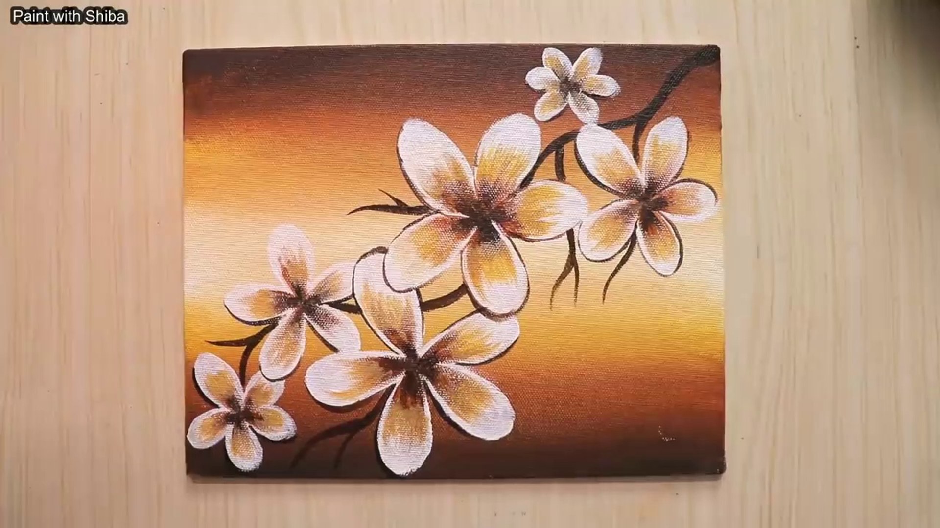 Acrylic painting for beginners of beautiful and simple flowers - video  Dailymotion