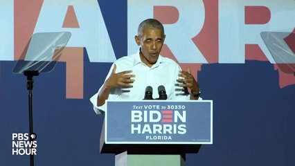 Barack Obama campaigns for Joe Biden in Miami, Florida