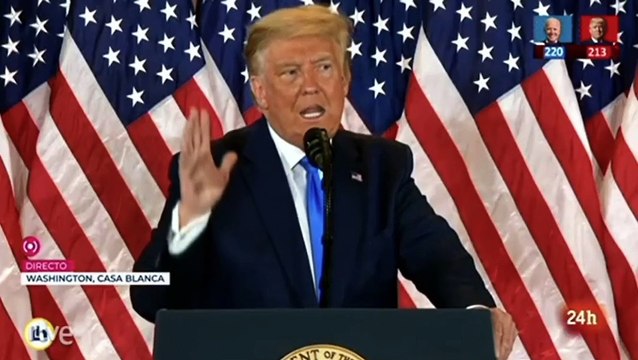Trump: Esto es un fraude. Hemos ganado las elecciones