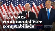 Mike Pence temporise la hâte de Donald Trump à revendiquer sa victoire à l'élection présidentielle