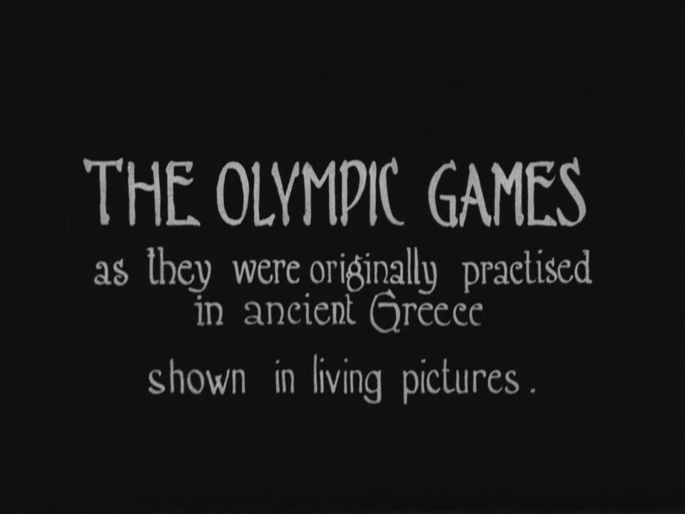 The Olympic Games as They Were Practiced in Ancient Greece (1924)
