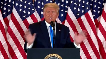 Tải video: Trump falsely claims victory, votes still to be counted in key states