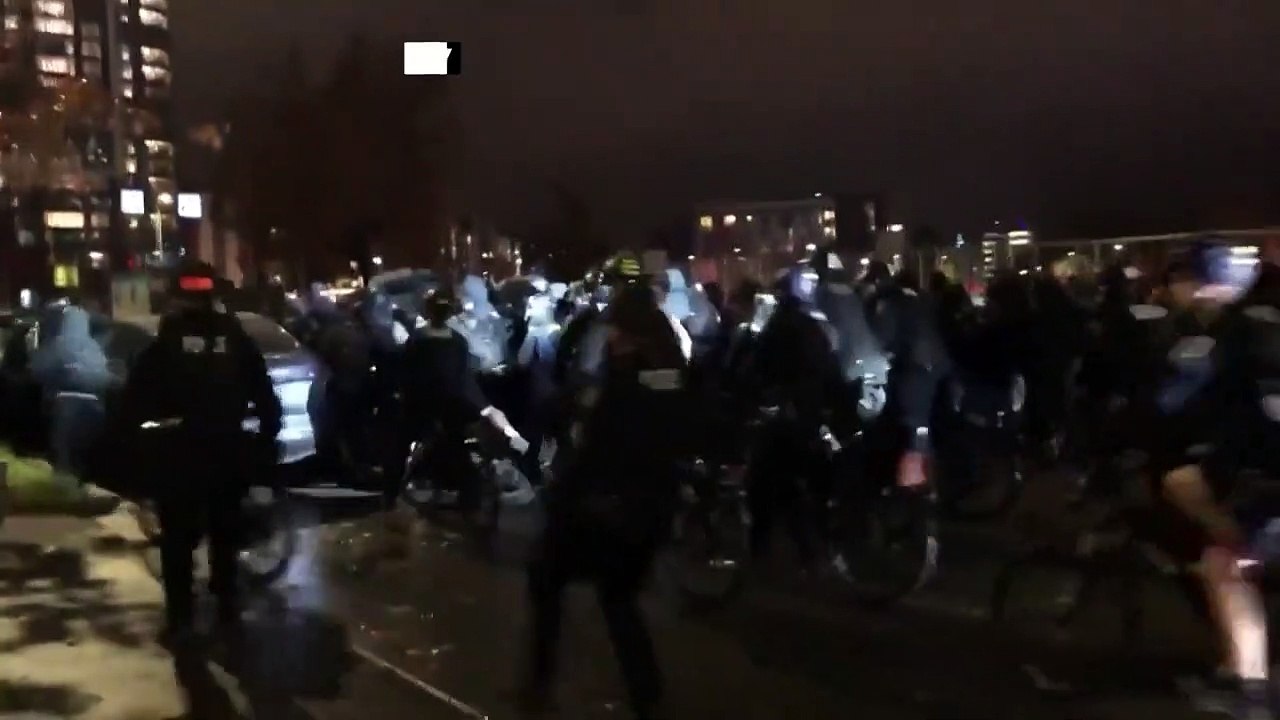 Zusammenstöße in Seattle in US-Wahlnacht