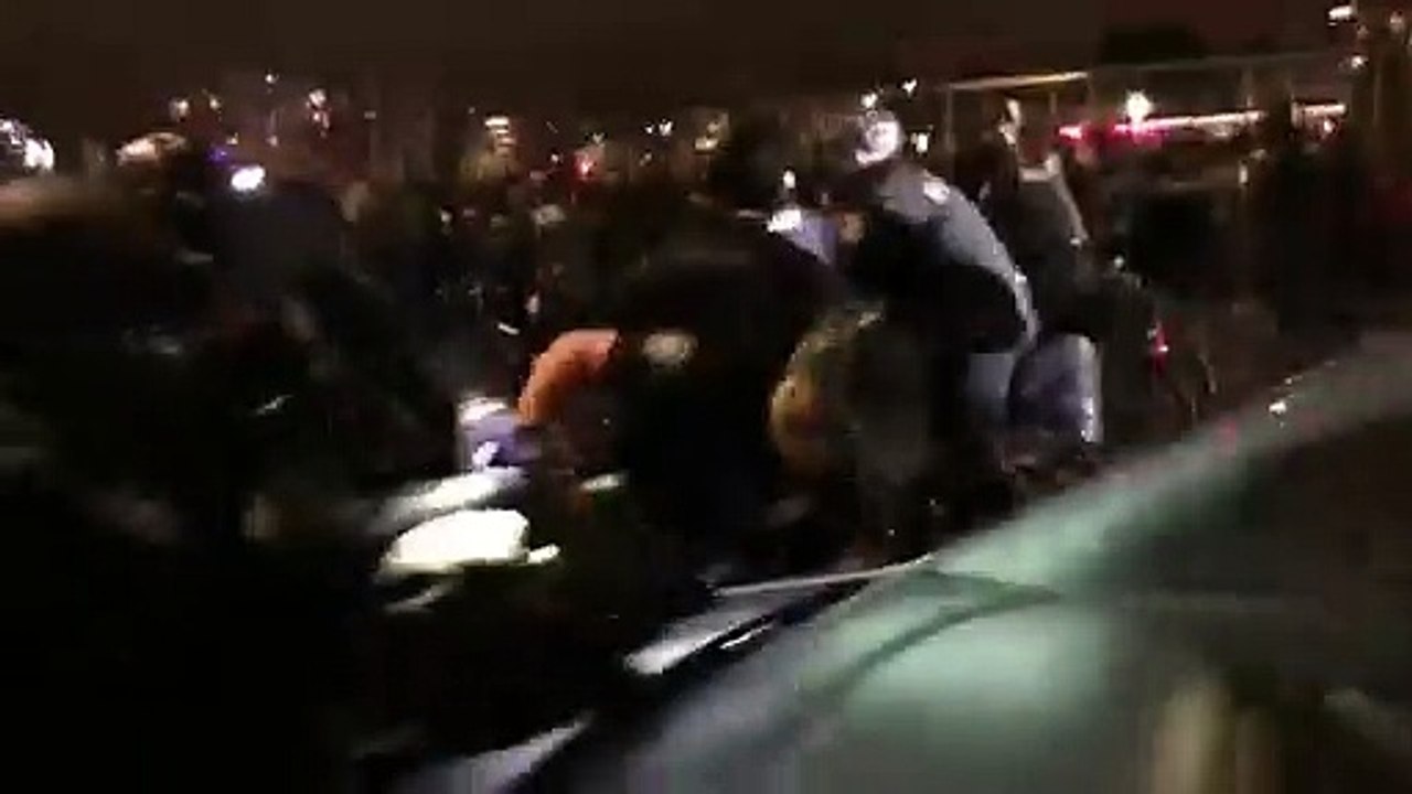 Scuffles erupt in Seattle as US election result...