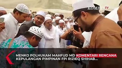 Rizieq Umumkan Pulang, Mahfud MD: Mau Pulang Atau Tidak, Itu Urusannya Dia