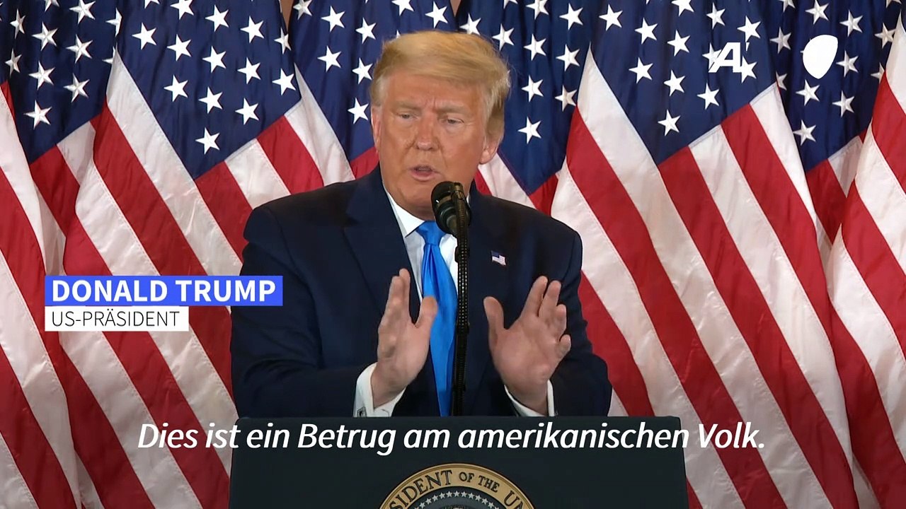 Im Wortlaut: Trumps Rede zur US-Wahl