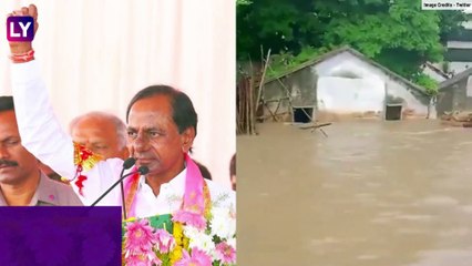 Download Video: Telangana: Alert Issued As Heavy Rains Trigger Floods, Choppers Deployed; IMD Predicts More Showers