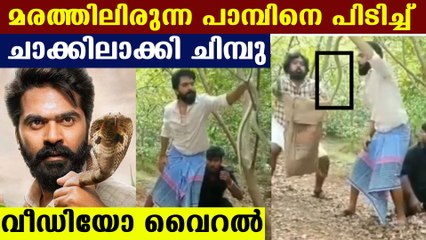 Actor simbu in controversy after snake hunting | Oneindia Malayalam